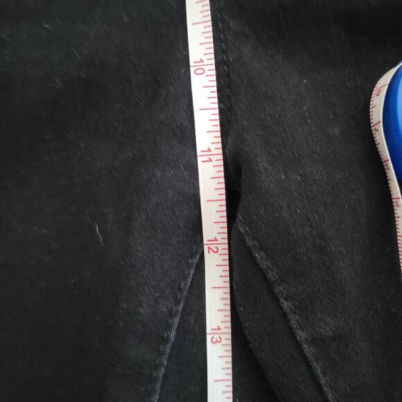 Monkey Ride Black Skinny Jeans Women’s Size 17 Cuffed Ankle Stretch Denim - Picture 6 of 9